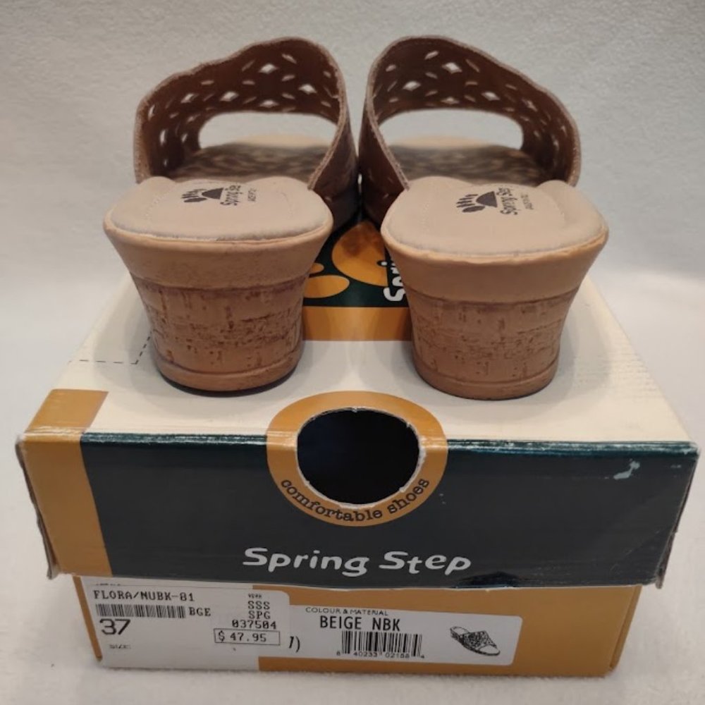 Spring Step Leather wedge sandals